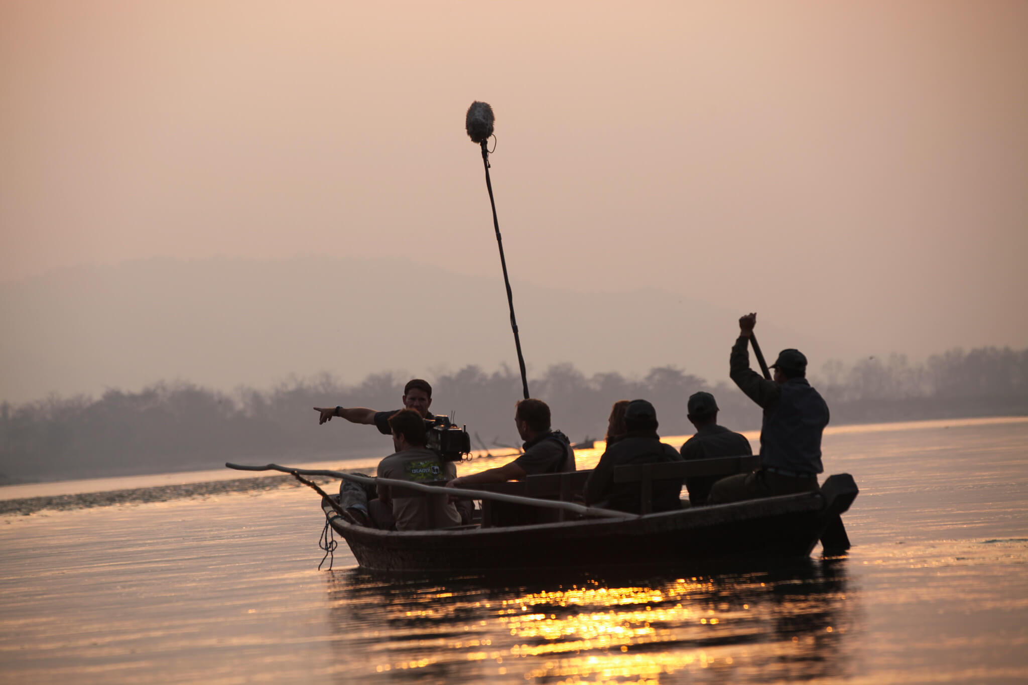 Filming Chitwan Safari Boat Ride